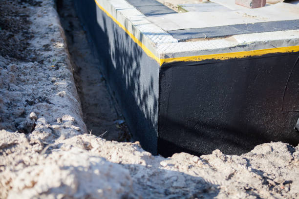 Residential Interior Drainage System installation at a Van Wert, OH home by SJ Waterproofing Pros